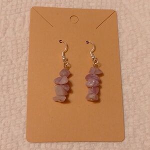 *3/$20* New Amethyst  Semi Precious Gem Stone Dangle earrings